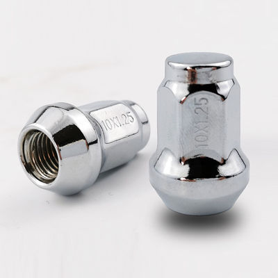 M12x1.50 Bulge Acorn Lug Nuts for Selective Aftermarket and Factory Wheels, Easy to Install, Durable Carbon Steel with Stylish Triple Layered Chrome Finish - 1707S