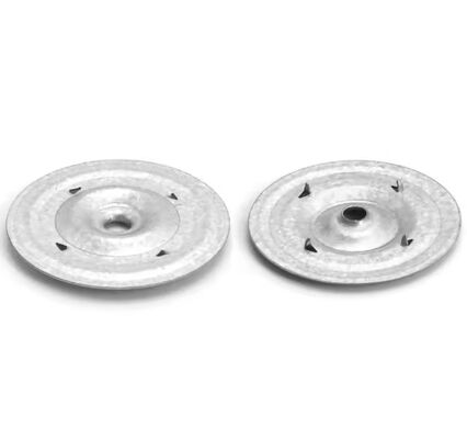 Factory Price DH Galvalume 2.4 Inch Barbed Seam Plate Used with Roofing Fasteners for TPO/PVC Roofing Brand DH-BP-2 ISO Standard