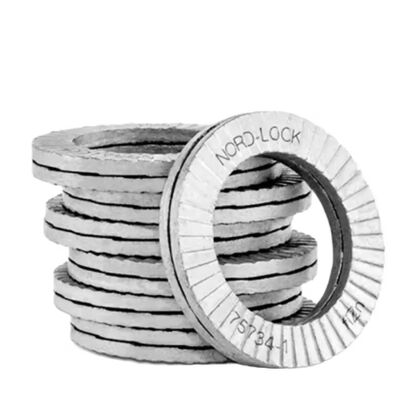 Brass Split Lock Washer with Zinc Finish and Carbon Steel Gasket for Heavy Industry Use Compatible with M6-M20 Screws