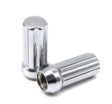 Chrome Spline Drive Wheel Lug Nuts | Aftermarket Tuner Lug Nuts for Custom Wheels
