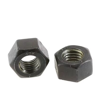 Heavy Hex Nuts  Carbon Steel Black Oxide Structural Bolting Applications