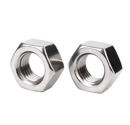 M16 ASTM B8 B8M B8T A453 GR660 A286 18-8 Polished Stainless Steel Hexagon Head Thin Heavy Nut DIN934