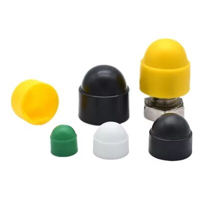 M8 Plastic Nut Cap Screw Cap 1000 Pcs Black Bolt Nut Protection Hexagonal Cover for Cars Dome Cap With M3 Thread