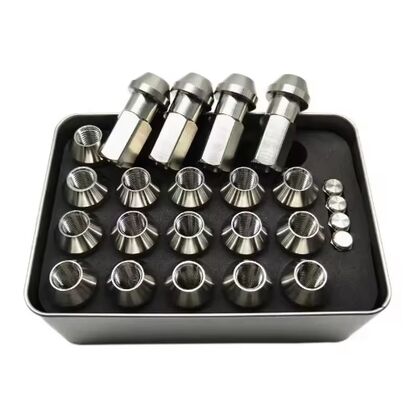Wholesale Polished Auto Tire Parts M12 Titanium Lug Nuts by PYTITANS