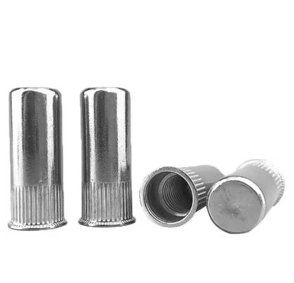 Zinc Plated Half Knurled Flat Head Closed End Blind Rivet Nut Stainless Steel Water Treatment Class 8.8