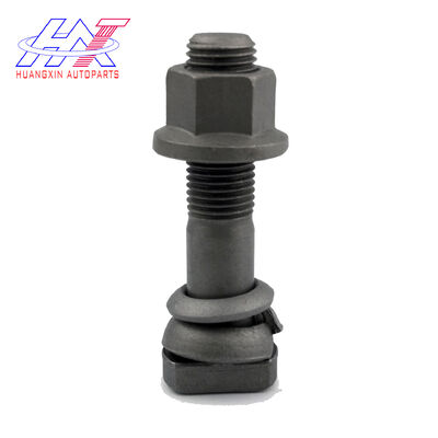 Heavy Duty Truck Wheel Bolt and Nut Assembly with Washers for Hub Mounting