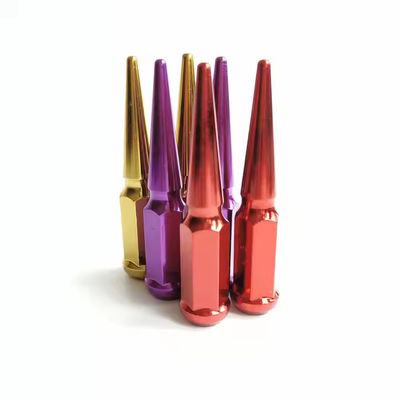 M14x1.5 Spike Lug Nuts Solid 4.4" Tall Replacement For 5 Lug Wheels