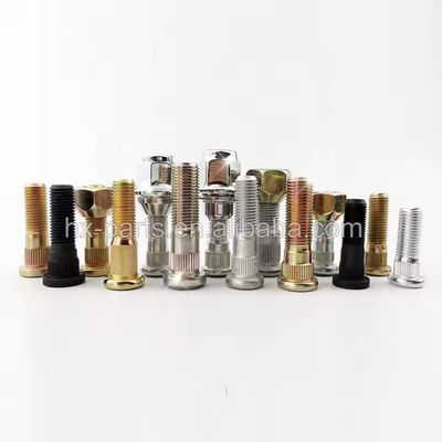 25mm Thread Length Extended Lug Studs Steel 12mm Diameter Knurl