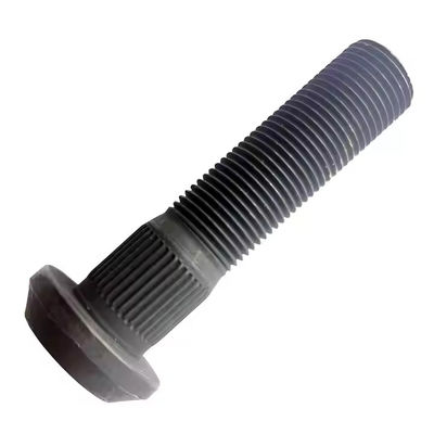 40Cr 14.2mm Knurl Wheel Lug Stud With Long Splines 24mm Shank Length