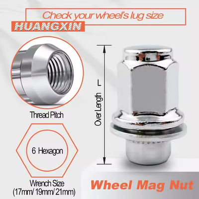 M12x1.5x37mm Wheel Lug Nuts For Toyota 6 Grade Aluminum ANSI