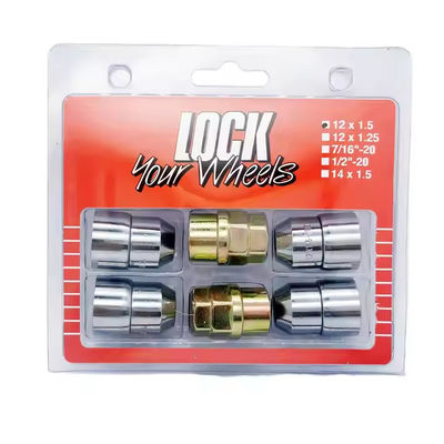 Universal Colorful Car Lug Nuts Anti Theft With Chrome Surface Treatment