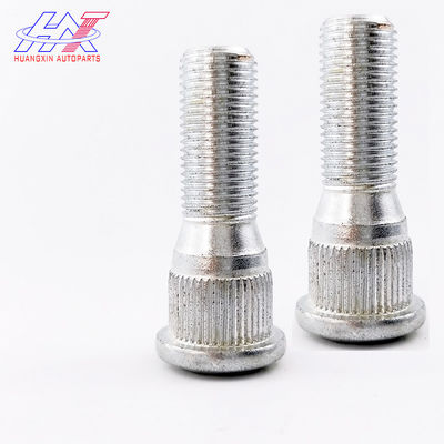 White Zinc Plated Car Stud Bolt 10.9 Grade Silvery For Replace