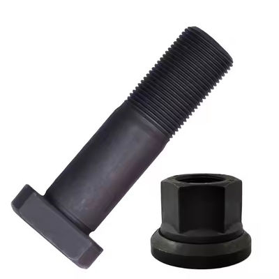 M22x1.5 Bell Housing Bolt Truck Hub Bolt 22mm Head Phosphate Black