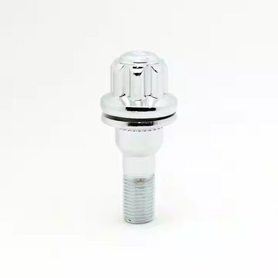 Silver Aluminum Wheel Lock Socket Racing Lug Nuts 10.9 Grade