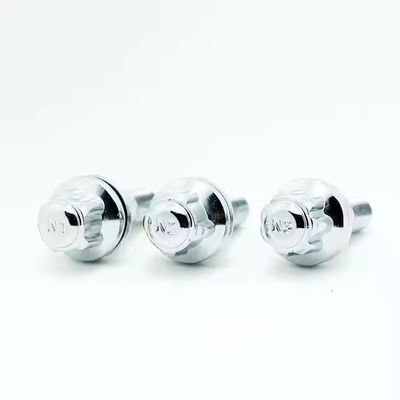 Silver Aluminum Wheel Lock Socket Racing Lug Nuts 10.9 Grade