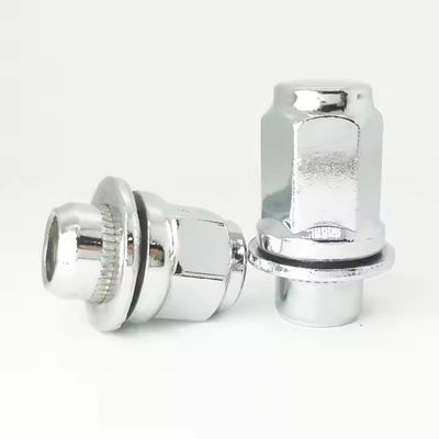 Chrome Lug Nut Wheel Nut M14-1.5 Duplex Acorn - 22mm Hex, 48mm Length For Toyota OEM 9094201103
