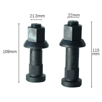 Howo Rear Wheel Bolts And Nuts M21X109 M22X115 10.9 Grade WG9112340123 AZ9112340123 21402076 20551045