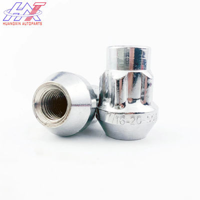 Wheel Lock Set 4+1 Key Auto Parts 7/16-20 Chrome Five Flower Lug Nut