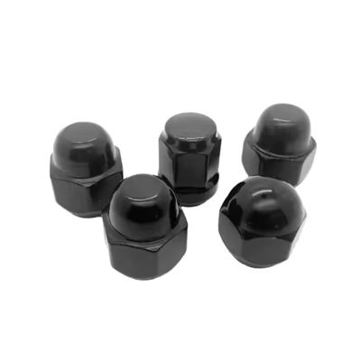 Volvo Hexagon Cap Nut High Dome/Acorn Head M8X1.25 Grade 10 Black Oxidized 968458 31349166