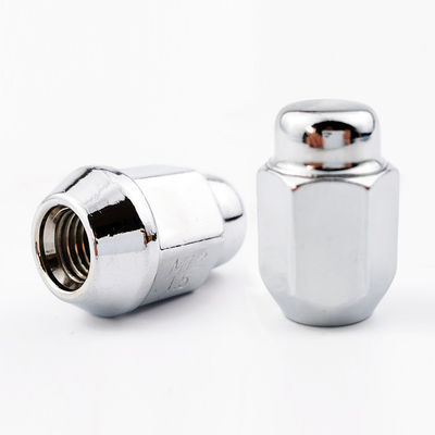 Black Acorn Closed End Lug Nuts M12x1.5 Thread 3/4" Hex 1.38" Tall 0.9" Wide for Aftermarket Wheels