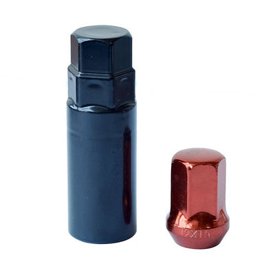 20+1 Chrome Lug Nut With Key Self-locking Lug Nut M12x1.5/M12x1.25 17mm Various Color