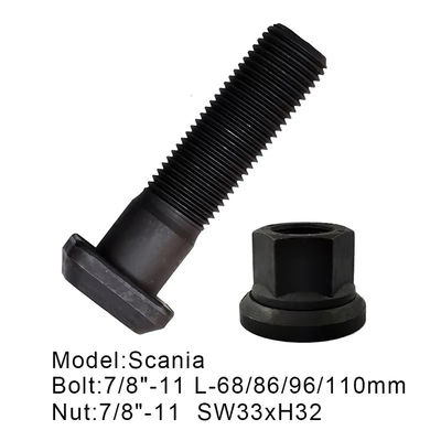 10.9 Grade Truck Wheel Studs for Scania 272853 01050-61250 Phosphate Black For Replace/Repair