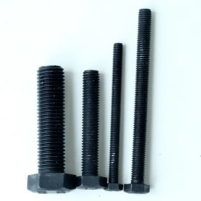 Black Quenched External Hexagonal Full Thread Bolts M8-M24 with GB Standard 8.8 Grade