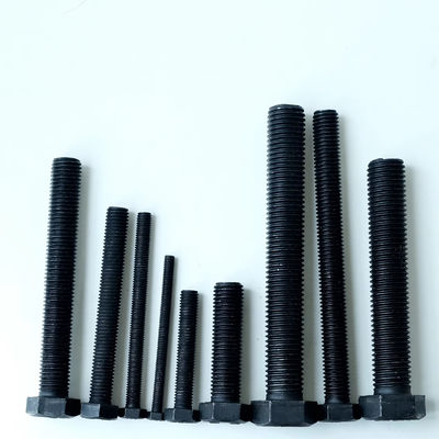Black Quenched External Hexagonal Full Thread Bolts M8-M24 with GB Standard 8.8 Grade