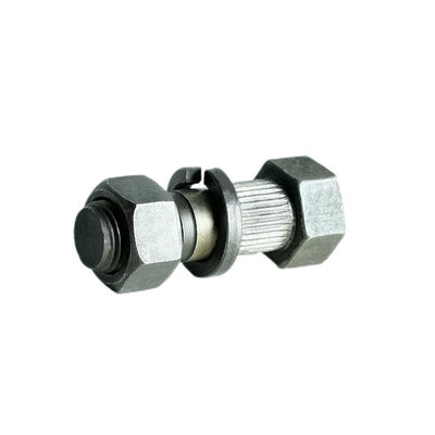 Black/Grey Coupling Bolt Nut Hexagon With Washer M12X1.5 Grade 10.9 Tread Size 1.25mm