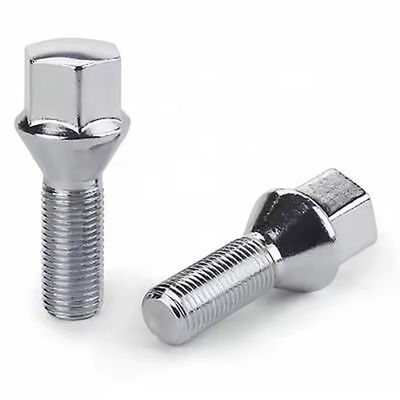 1/2x20 Wheel Bolt Lug Solid Chrome Stud Conical Seat 60 Degrees 610456 For BMW, BPW