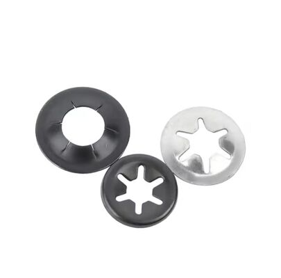 Stainless Steel Carbon Internal Tooth Star Lock Washers With Zinc Plated Surface Treatment