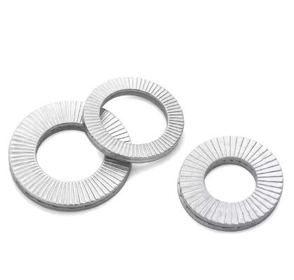 DIN25201 Carbon Steel Dacromet Safety Wedge Lock Washer Double Stack Self Locking Automotive 4mm