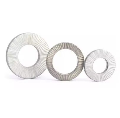 DIN25201 Carbon Steel Dacromet Safety Wedge Lock Washer Double Stack Self Locking Automotive 4mm