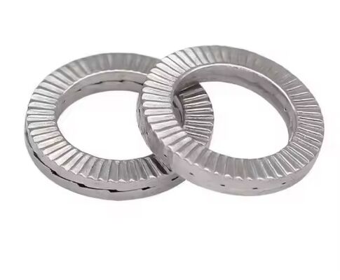 Brass Split Lock Washer with Zinc Finish and Carbon Steel Gasket for Heavy Industry Use Compatible with M6-M20 Screws