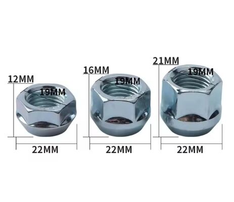 Premium Carbon Steel Open End Lug Nuts for Vehicle Tire Replacement