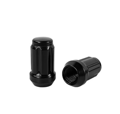 Multi-Color Spline Drive Wheel Lug Nuts | Chrome/Black/Red Tuner Lug Nuts for Custom Wheels