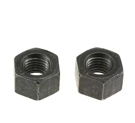 Heavy Hex Nuts  Carbon Steel Black Oxide Structural Bolting Applications