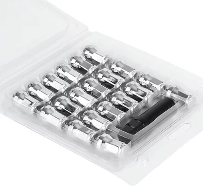 M12 X 1.25 Wheel Lug Nuts | Chrome Plated | Carbon Steel | for Auto Aftermarket & OE Replacement