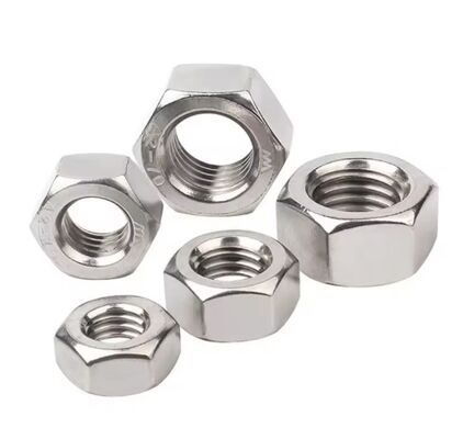 M16 ASTM B8 B8M B8T A453 GR660 A286 18-8 Polished Stainless Steel Hexagon Head Thin Heavy Nut DIN934