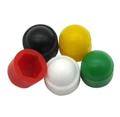 M8 Plastic Nut Cap Screw Cap 1000 Pcs Black Bolt Nut Protection Hexagonal Cover for Cars Dome Cap With M3 Thread