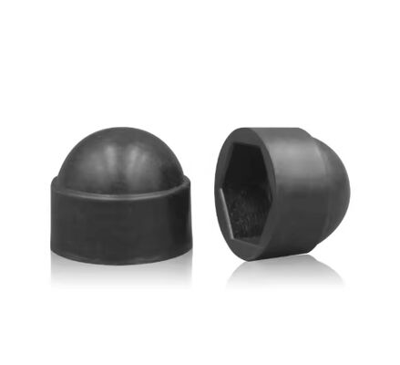 M8 Plastic Nut Cap Screw Cap 1000 Pcs Black Bolt Nut Protection Hexagonal Cover for Cars Dome Cap With M3 Thread