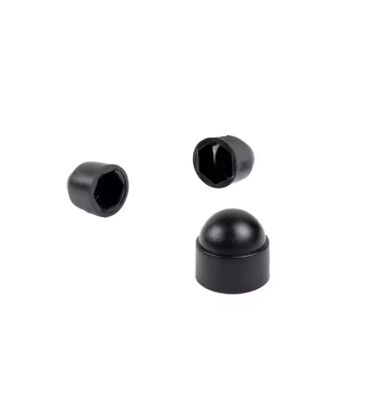 M8 Plastic Nut Cap Screw Cap 1000 Pcs Black Bolt Nut Protection Hexagonal Cover for Cars Dome Cap With M3 Thread