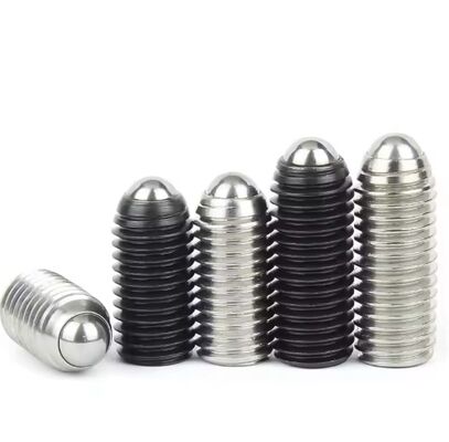 M12 Stainless Steel Ball Plunger Screw Hexagon Head Flat Tip Black Oxide Finish 12mm Length Set Screws Metric Measurement System