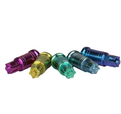Factory Direct Sale  Titanium Hex Head M8 Fully Threaded Self-Locking Tall Closed-End Nut with Anodized Finish