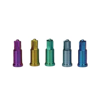 Factory Direct Sale  Titanium Hex Head M8 Fully Threaded Self-Locking Tall Closed-End Nut with Anodized Finish