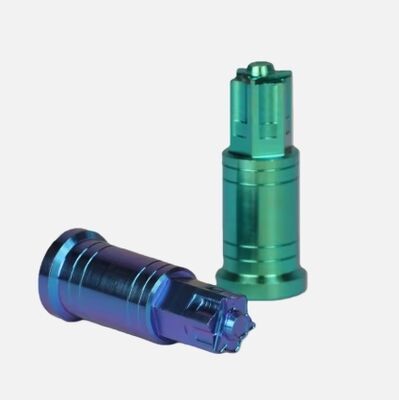 Factory Direct Sale  Titanium Hex Head M8 Fully Threaded Self-Locking Tall Closed-End Nut with Anodized Finish