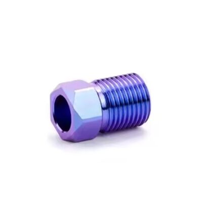 M8 Bicycle Disc Brake Tubing Bolt Hydraulic Hose Titanium Anodized Finish 25mm Length Class 10.9 12.9 Grade Metric System