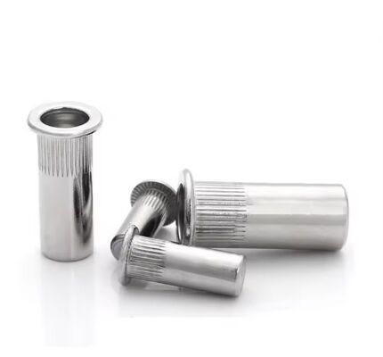 Zinc Plated Half Knurled Flat Head Closed End Blind Rivet Nut Stainless Steel Water Treatment Class 8.8