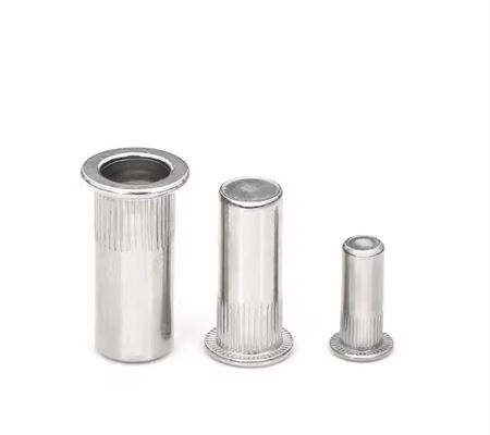 Zinc Plated Half Knurled Flat Head Closed End Blind Rivet Nut Stainless Steel Water Treatment Class 8.8