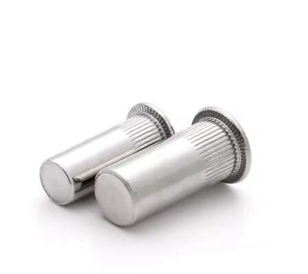 Zinc Plated Half Knurled Flat Head Closed End Blind Rivet Nut Stainless Steel Water Treatment Class 8.8
